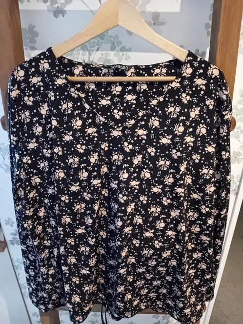Norah shirt truitje top 48 zwart lange mouw, Kleding | Dames, Tops, Zo goed als nieuw, Maat 46/48 (XL) of groter, Zwart, Lange mouw