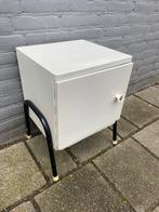 Vintage Nachtkastje Jaren '50/'60 Industrieel Retro, Ophalen, Gebruikt, Minder dan 45 cm, Minder dan 55 cm