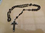 Vintage Zwarte Rozenkrans met Kruis, Ophalen of Verzenden