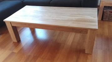 Stijlvolle teakhouten salontafel 140 x 70 x 45h