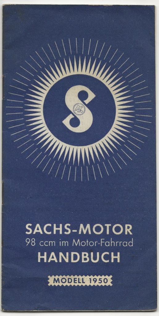 Sachs Motorrijwiel 98 cc 1950 handleiding (5988z), Motoren, Handleidingen en Instructieboekjes, Overige merken, Verzenden