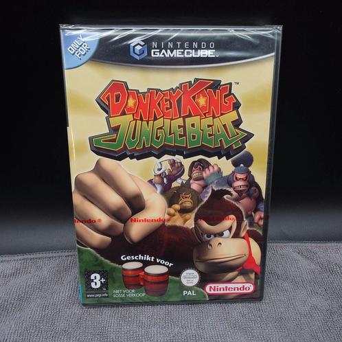 Donkey kong junglebeat GameCube pal HOL factory sealed mint!, Spelcomputers en Games, Games | Nintendo GameCube, Nieuw, Avontuur en Actie