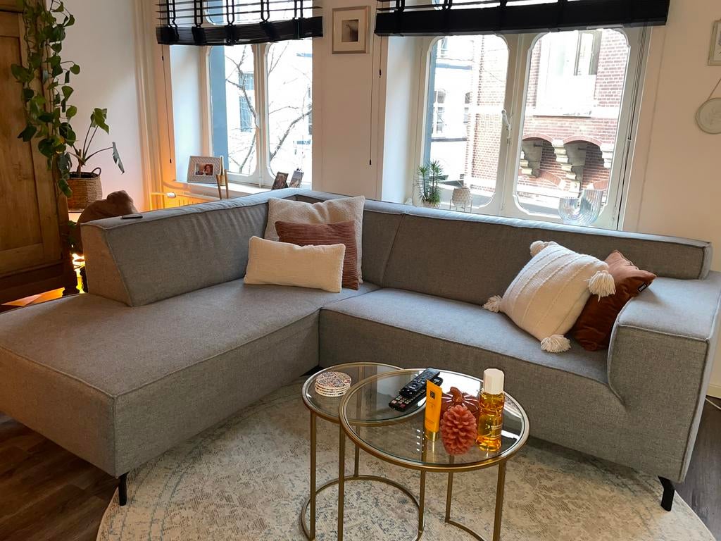 ZGAN Grijze Pronto bank - Stijlvol en comfortabel, Ophalen, 250 tot 300 cm, Hoekbank, 75 tot 100 cm