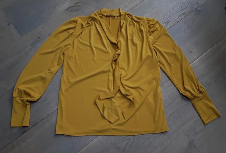Te koop: Mooie elegante blouse met v-hals van ZARA MT: L, Kleding | Dames, Gelegenheidskleding, Zo goed als nieuw, Overige typen