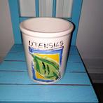 Engelse Utensils/spatel pot Cloverleaf Hollywood keramiek, Ophalen, Gebruikt, Overige materialen, Pot, Bus of Blik