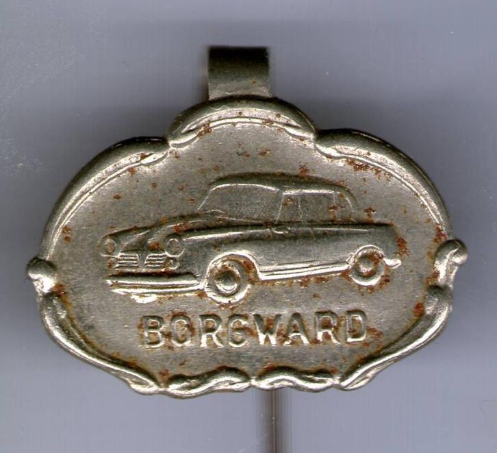 BORGWARD zilverkleurig auto klemmetje/speldje ( A_114 ), Verzamelen, Speldjes, Pins en Buttons, Zo goed als nieuw, Speldje of Pin