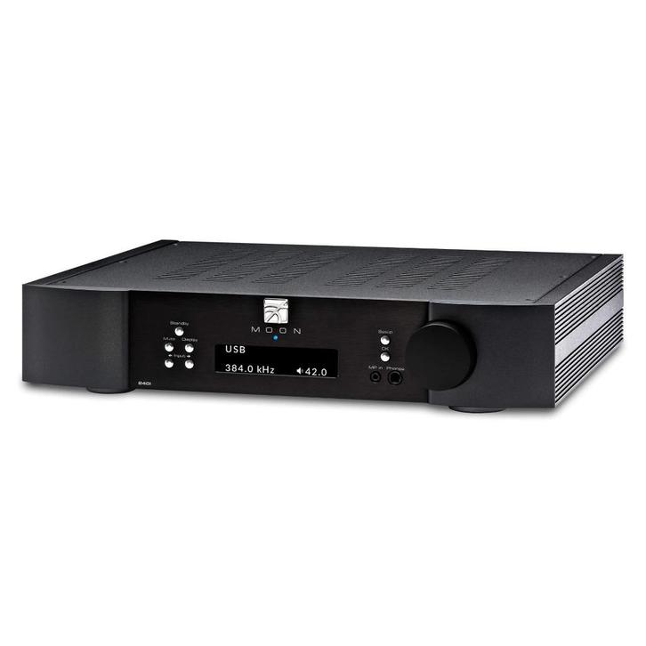 Moon 240i geintegreerde versterker met ingebouwde DAC, Audio, Tv en Foto, Versterkers en Receivers, Zo goed als nieuw, 120 watt of meer