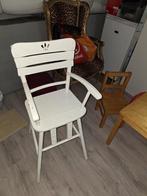 hoge witte houten kinder stoel, Gebruikt, Ophalen