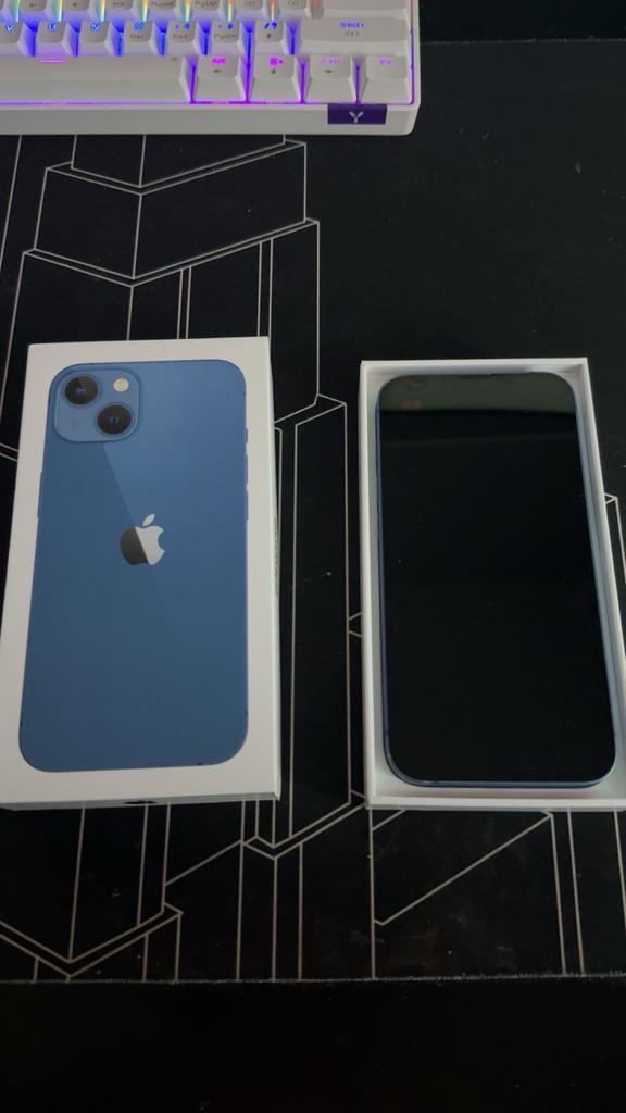 Iphone 13 blauw 128gb, Telecommunicatie, Mobiele telefoons | Toebehoren en Onderdelen, Gebruikt, Apple iPhone, Overige typen, Ophalen of Verzenden