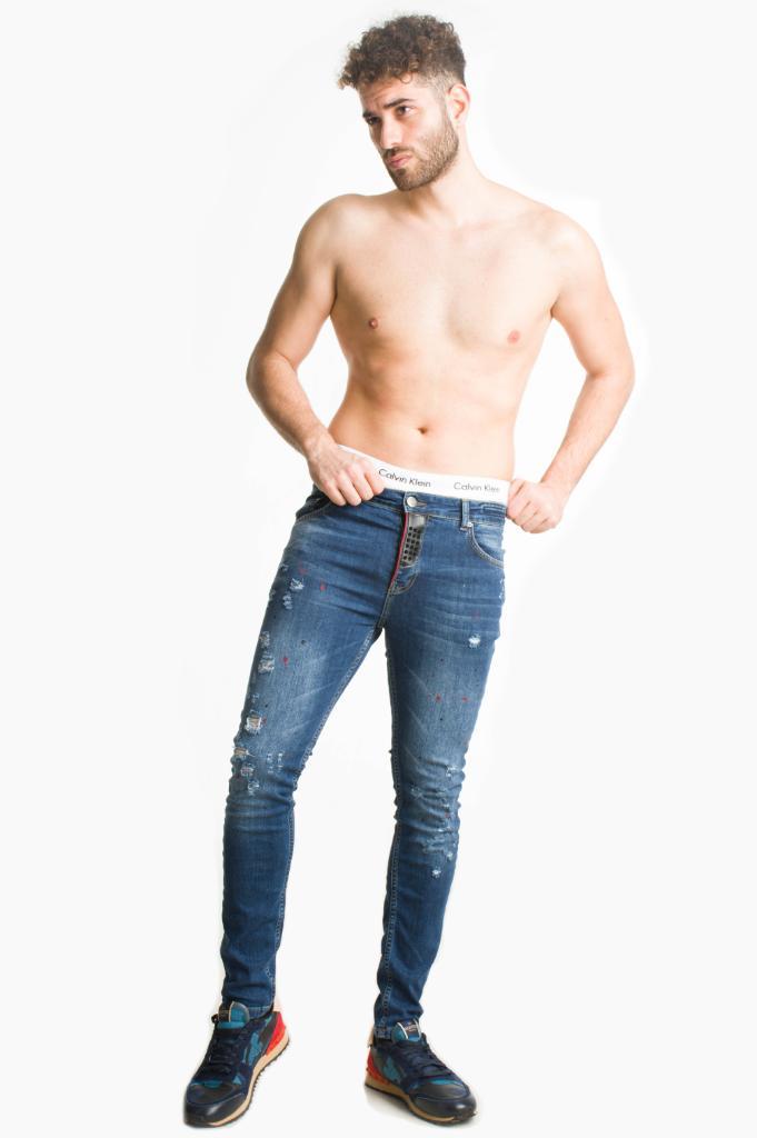 Jeans, Kleding | Heren, Spijkerbroeken en Jeans, Nieuw, Overige jeansmaten, Blauw, Ophalen of Verzenden