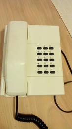 1 Vintage huistelefoons met kabel wit, Telecommunicatie, Ophalen of Verzenden, Zo goed als nieuw