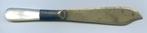 Oud Botermesje met Parelmoer Handvat 14 Cm, Antiek en Kunst, Antiek | Bestek, Ophalen of Verzenden