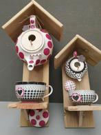 xenos  tea for one   theepot  vogelbadje   vogelhuisje, Ophalen of Verzenden, Zo goed als nieuw