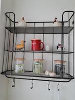 Metalen wandrekje €15, Wandkapstok, Ophalen of Verzenden, Zo goed als nieuw, Minder dan 100 cm