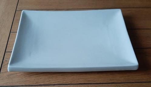Stijlvolle Rechthoekige Serveerschaal Wit 23 x 32,5 x 4 cm, Huis en Inrichting, Woonaccessoires | Schalen en Manden, Zo goed als nieuw