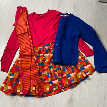 ROOM SEVEN set blauw gebreid vest + roze jurk + maillot 152 beschikbaar voor biedingen