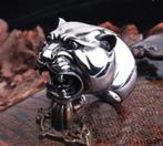 Stoere Big Panter ring met ogen van zwarte saffier, Sieraden, Tassen en Uiterlijk, Ringen, 20 of groter, Heer, Nieuw, Met edelsteen