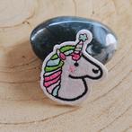 Strijk embleem applicatie Patch Eenhoorn, D, Nieuw, Ophalen of Verzenden, D