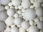 Mat witte kralen in diverse maten, Ophalen of Verzenden, Nieuw, Materiaal