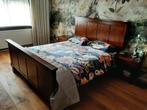2 persoons bed. Gratis afhalen, Huis en Inrichting, Ophalen, Bruin, Vintage, Tweepersoons