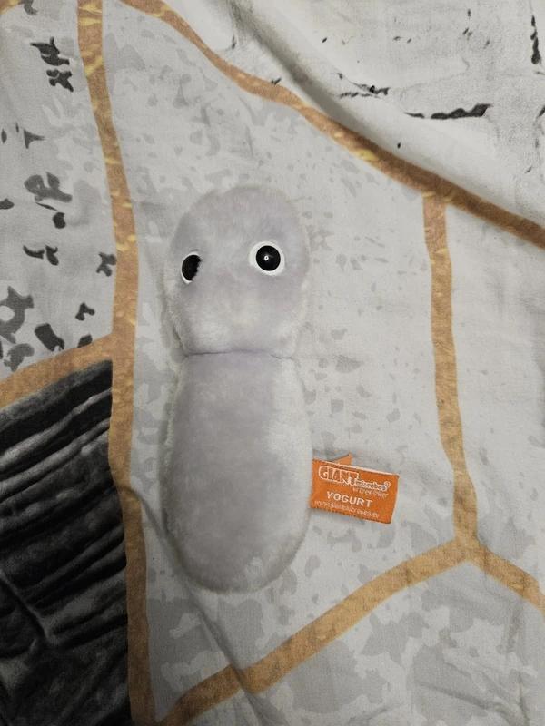 Yogurt Microbe -- Giant Microbe, Kinderen en Baby's, Speelgoed | Knuffels en Pluche, Zo goed als nieuw, Overige typen, Ophalen of Verzenden