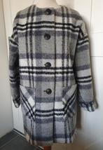 Grijze EDC Jas met Ruitpatroon - Maat XS, Ophalen of Verzenden, Zo goed als nieuw, Maat 34 (XS) of kleiner, Grijs