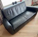 Lederen Vandenberg bank zwart, Ophalen, Gebruikt, 150 tot 200 cm, Tweepersoons