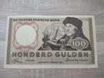 Heel mooi biljet 100 gulden Erasmus, 1953, Ophalen of Verzenden, 100 gulden