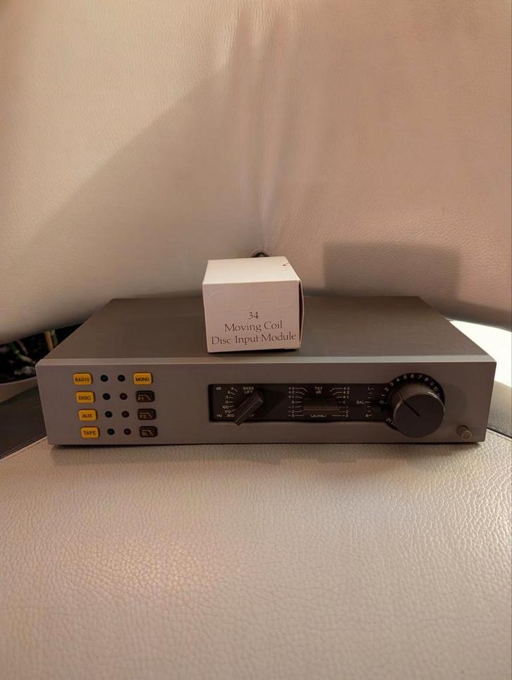 Quad 34 Voorversterker met Moving Coil Module lees text aub., Audio, Tv en Foto, Versterkers en Receivers, Gebruikt, Stereo, Minder dan 60 watt