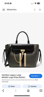Michael Kors tas hamilton, Ophalen of Verzenden, Zo goed als nieuw, Zwart, Handtas
