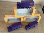 met Doos 3 X Scania 143.Bakwagens tandemasser ABX DEVENTER, Hobby en Vrije tijd, Modelauto's | 1:87, Ophalen of Verzenden, Zo goed als nieuw