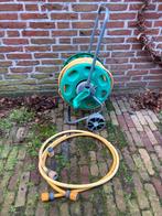 tuinslang haspel slangenwagen aquaroll 30 meter slang, Ophalen of Verzenden, Gebruikt, Tuinslanghaspel