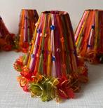 4x Kleurrijk lampenkapje, Huis en Inrichting, Overige kleuren, Rond, Ophalen of Verzenden, Zo goed als nieuw