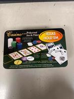 Texas Hold'em Pokerset - Casino, Drie of vier spelers, Ophalen of Verzenden, Zo goed als nieuw