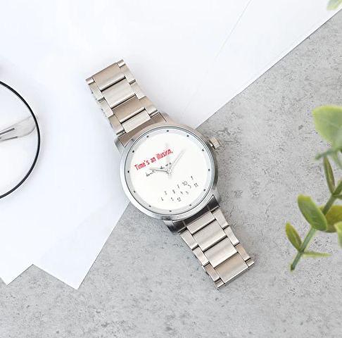 Unique watch, Sieraden, Tassen en Uiterlijk, Horloges | Dames, Zo goed als nieuw, Overige merken, Staal, Ophalen of Verzenden