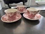 3 Kop en Schotels Staffordshire Ware Barretts Elizabethan, Ophalen of Verzenden
