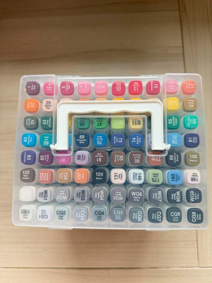 Twin Tip Markers - 80 stuks, Hobby en Vrije tijd, Tekenen, Nieuw, Potlood of Stift, Ophalen of Verzenden