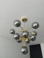 Hanglamp van made met rookglas, Ophalen, Zo goed als nieuw