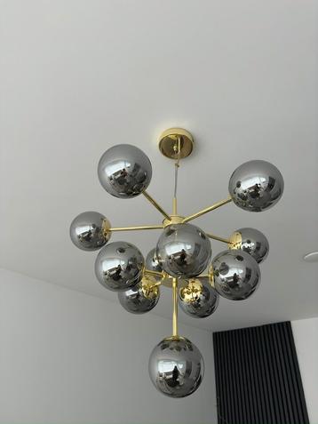 Hanglamp van made met rookglas beschikbaar voor biedingen