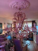 12 armige kroonluchter 2 stuk met kristallen details, Huis en Inrichting, Lampen | Kroonluchters, Ophalen of Verzenden, Gebruikt