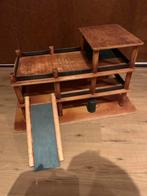 Vintage autogarage, met werkende autolift, Ophalen of Verzenden, Zo goed als nieuw, Poppenhuis