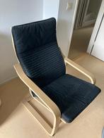Fauteuil zwart Ikea, Huis en Inrichting, Fauteuils, Ophalen, Hout, 75 tot 100 cm, Zo goed als nieuw