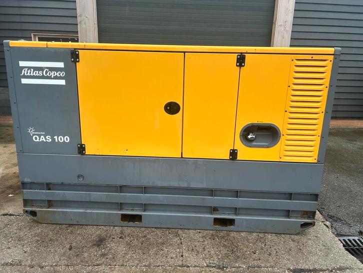Atlas Copco QAS 100kva, Doe-het-zelf en Verbouw, Aggregaten, Dieselolie, Ophalen