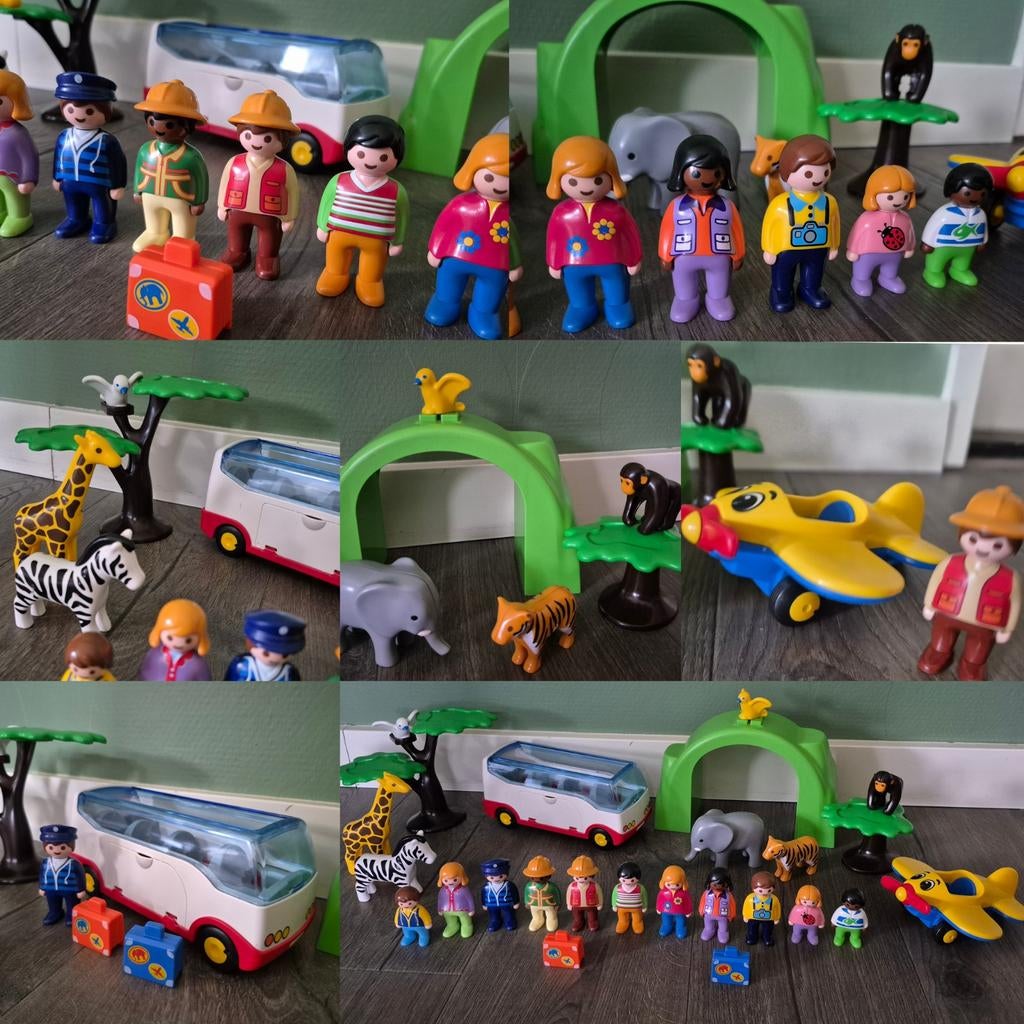 Playmobil safari wildlife dieren vliegtuig bus poppetjes, Kinderen en Baby's, Speelgoed | Playmobil, Ophalen of Verzenden