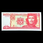 3 Pesos Cuba 2005 – Che Guevara - Ongecirculeerd / UNC, Ophalen of Verzenden, Noord-Amerika, Los biljet