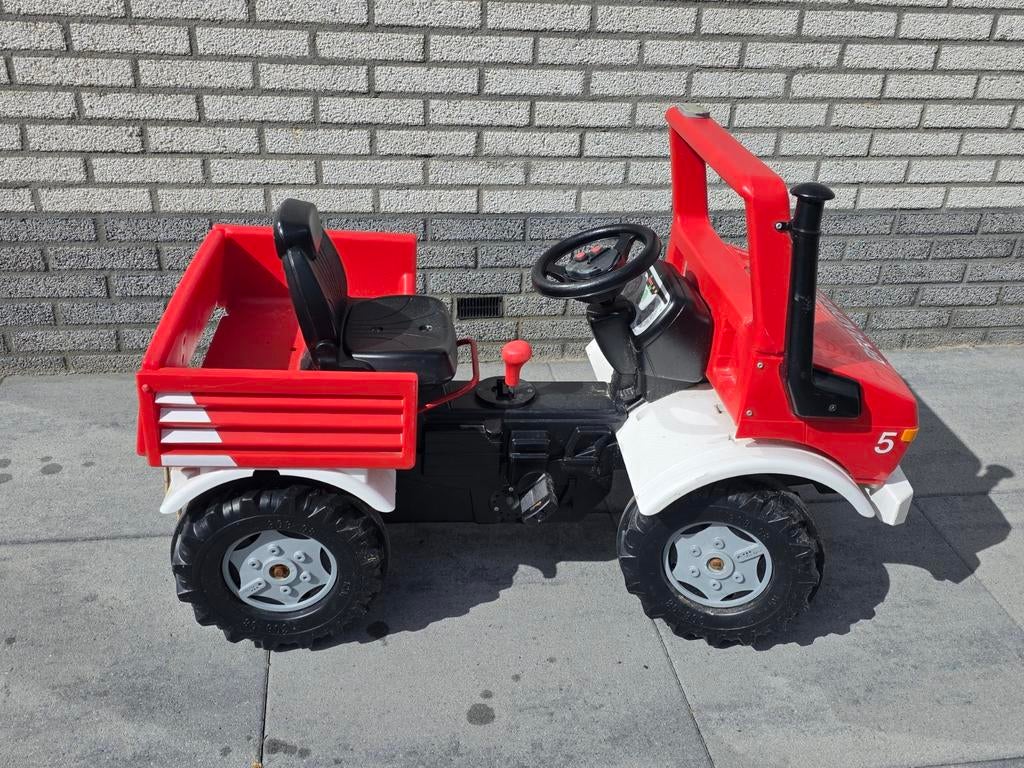 Rolly Toys Unimog Brandweer Trapauto met aanhanger, Kinderen en Baby's, Speelgoed | Buiten | Voertuigen en Loopfietsen, Ophalen