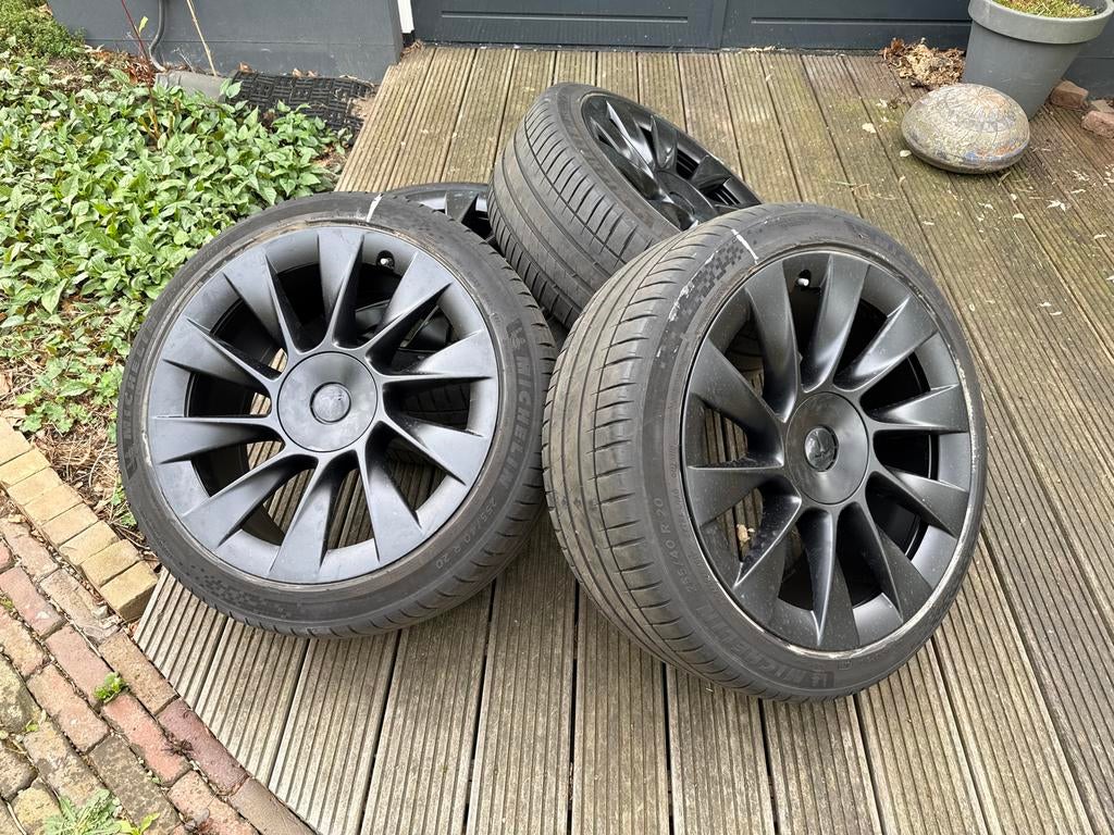 4x Tesla 20” induction wielen, Ophalen, Gebruikt, 255 mm, Banden en Velgen