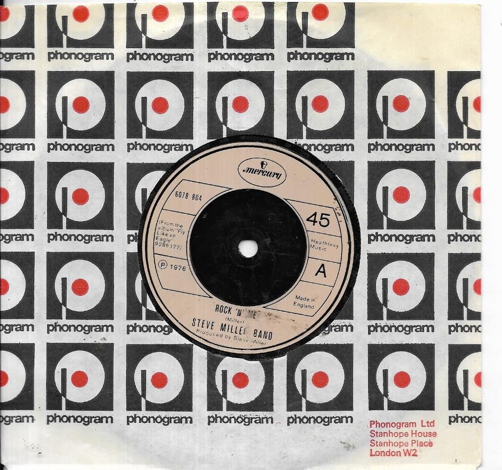 Steve miller Band-Rock 'n' me, Cd's en Dvd's, Vinyl Singles, Gebruikt, 7 inch, Single, Ophalen of Verzenden