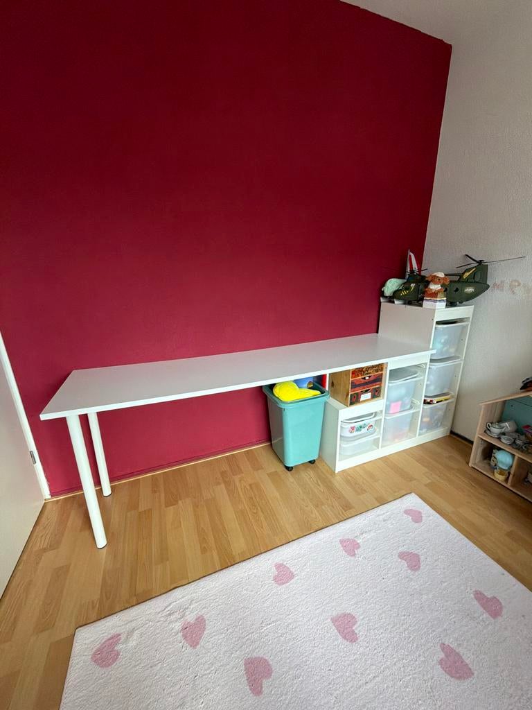 Ikea Trofast kast met bakjes en tafel, Ophalen of Verzenden, Gebruikt, Tafel(s) en Stoel(en)
