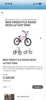 Roze BMX Freestyle Radio Revo 20 inch - Zo goed als nieuw, Ophalen of Verzenden, Zo goed als nieuw, 20 tot 24 inch